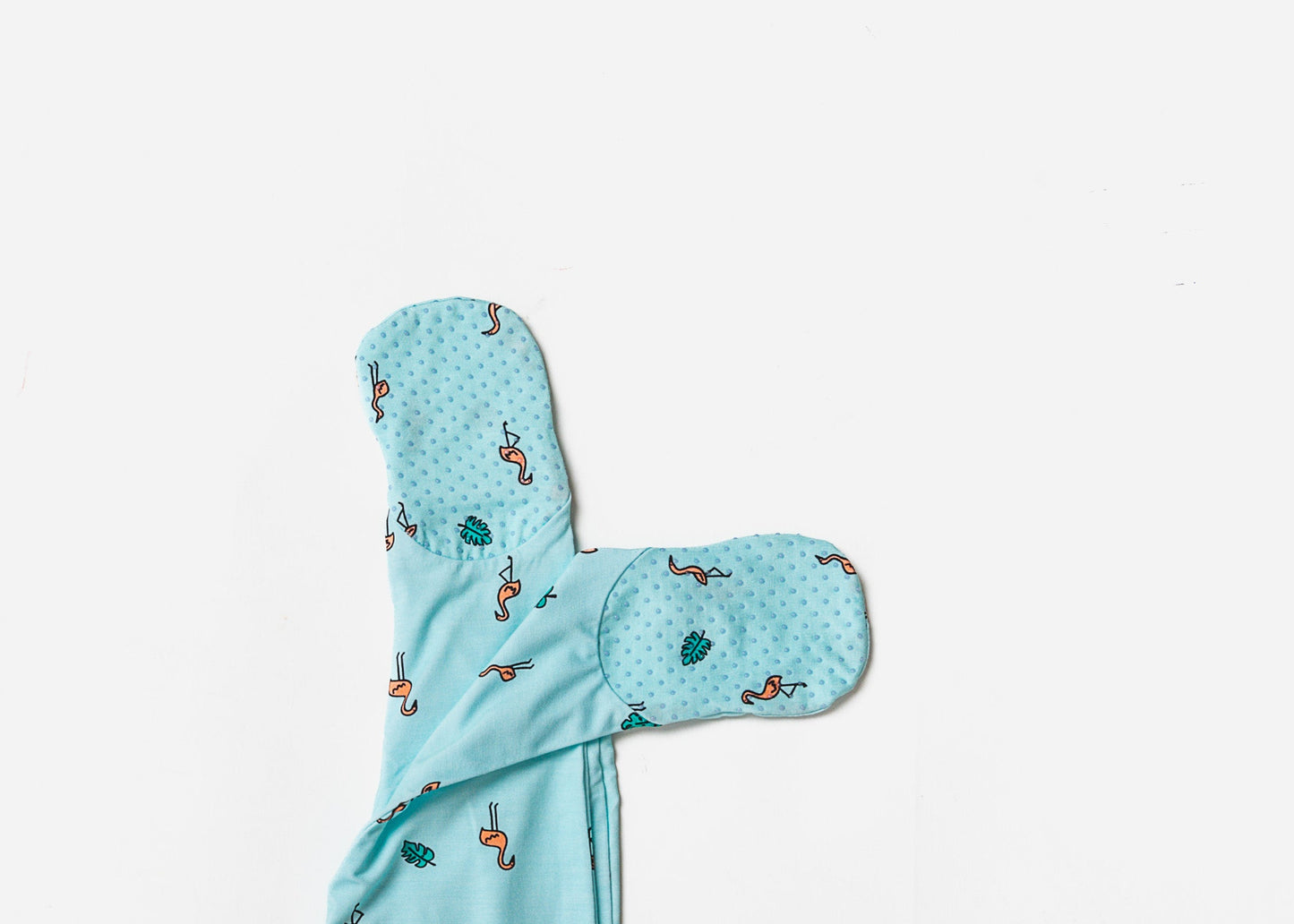 Fluffy Flamingoes Magnetic Clasp Onesie