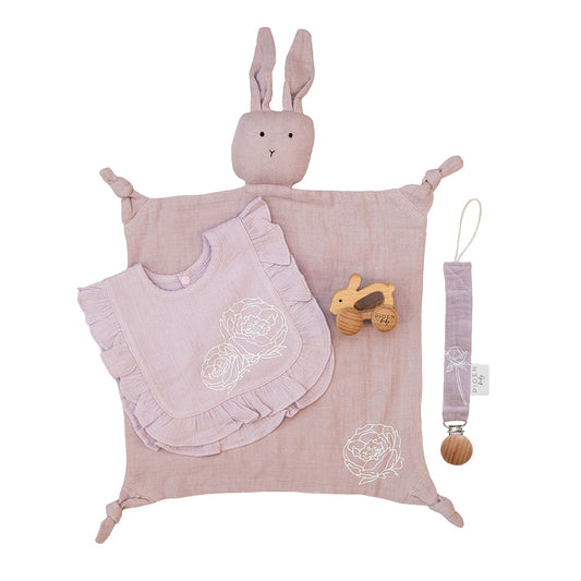 100% Cotton Purple Baby Girl Gift Set