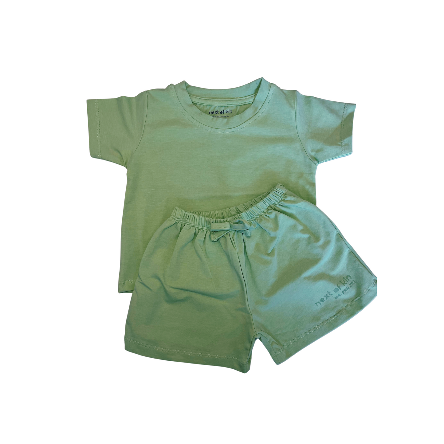 Next of Kin Dubai Toddler Rascal Squad Tshirt and Shorts Set Sage Green
