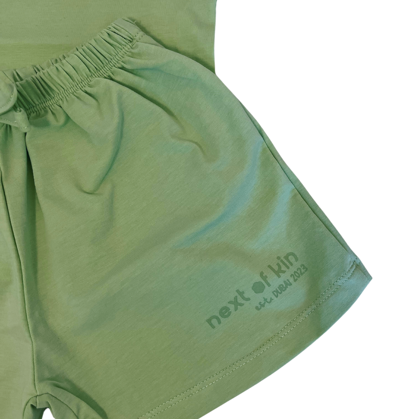 Next of Kin Dubai Toddler Rascal Squad Tshirt and Shorts Set Sage Green
