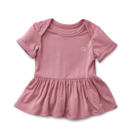 Organic Bamboo Spandex Onesie Dress Lilac
