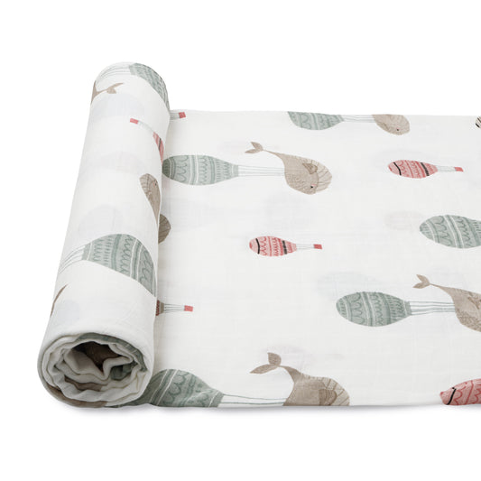 Bamboo Muslin Swaddle Wild & Free