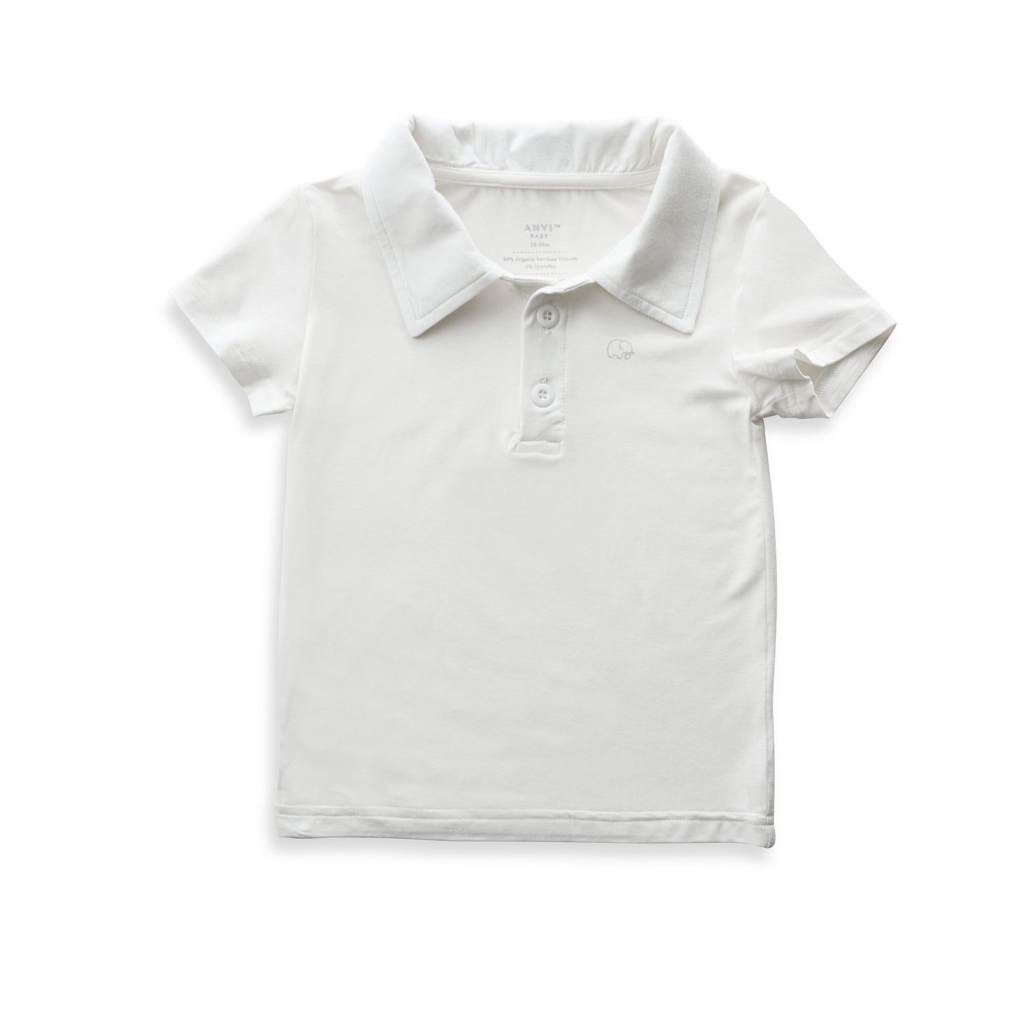 Bamboo Spandex Polo Shirt White
