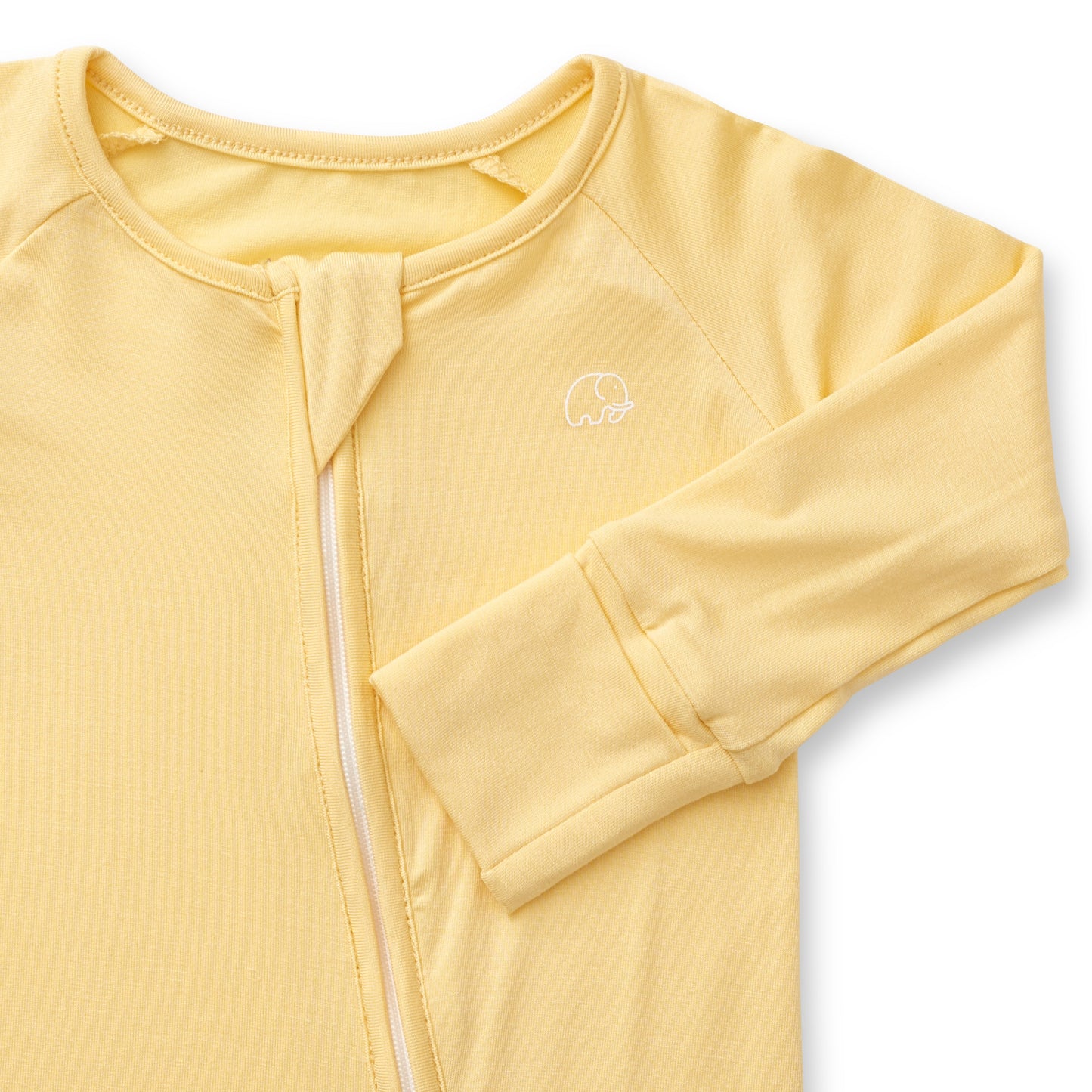 Organic Zipper Romper - Lemon