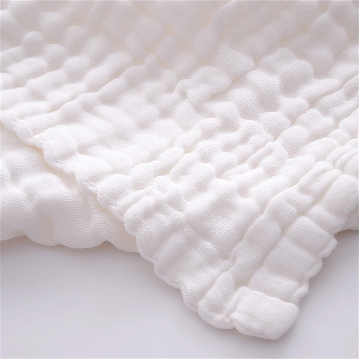 Set of 3 Muslin Bath Towels in Blush & Cloud