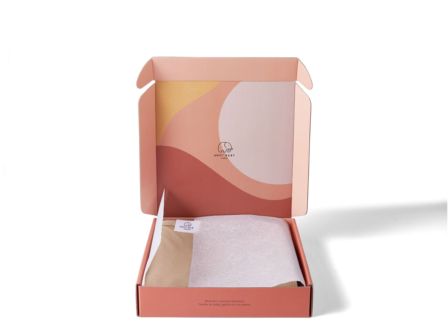 Bamboo Onesie Dress Newborn Gift Set Mocha
