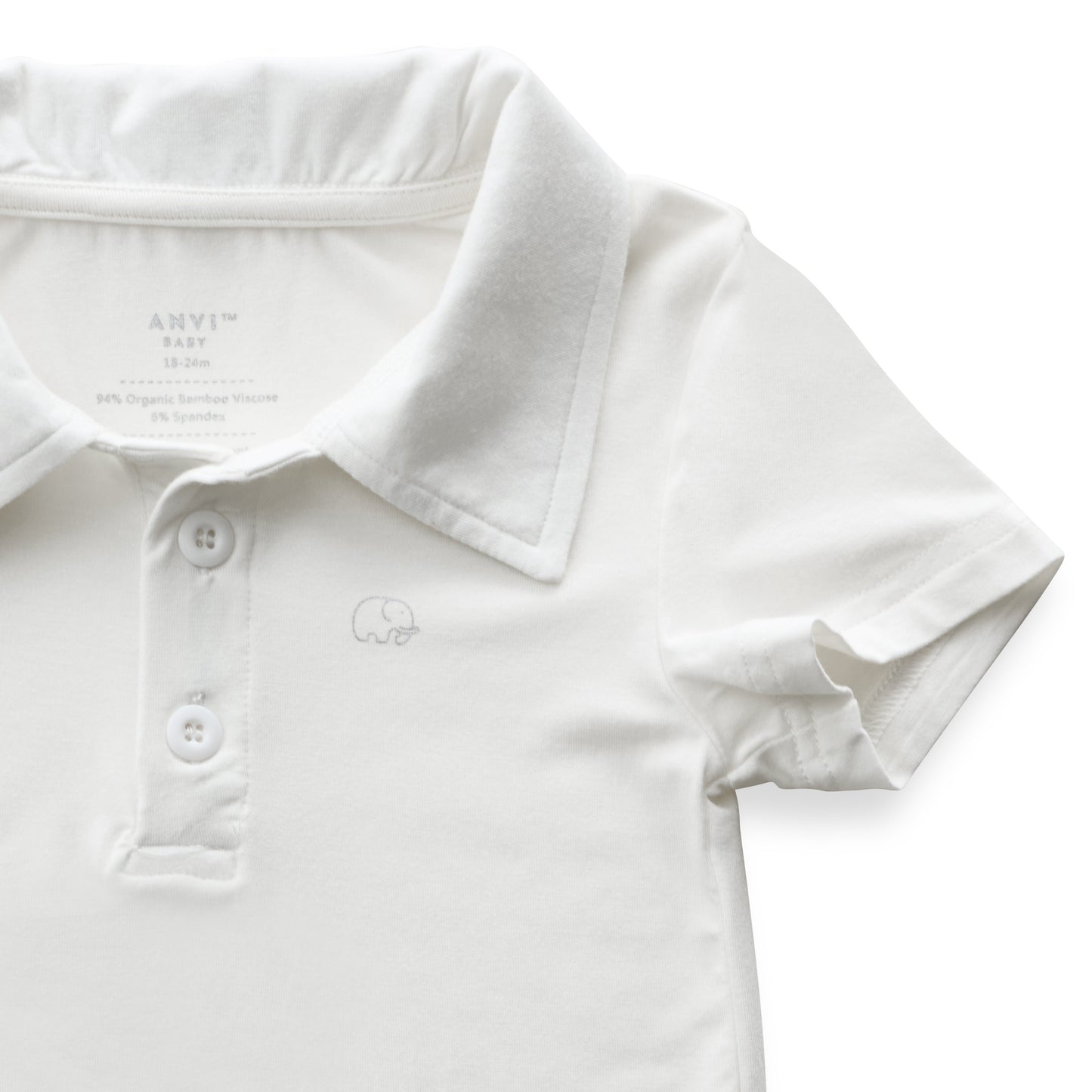 Bamboo Spandex Polo Shirt White
