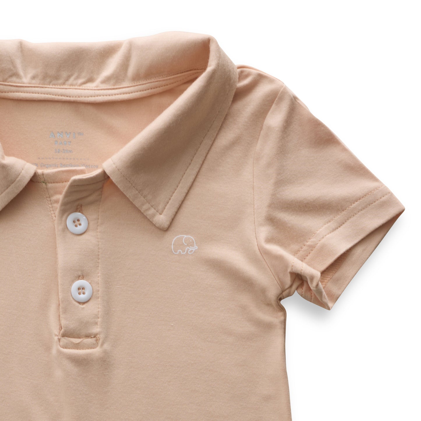Bamboo Spandex Polo Shirt Coral Peach