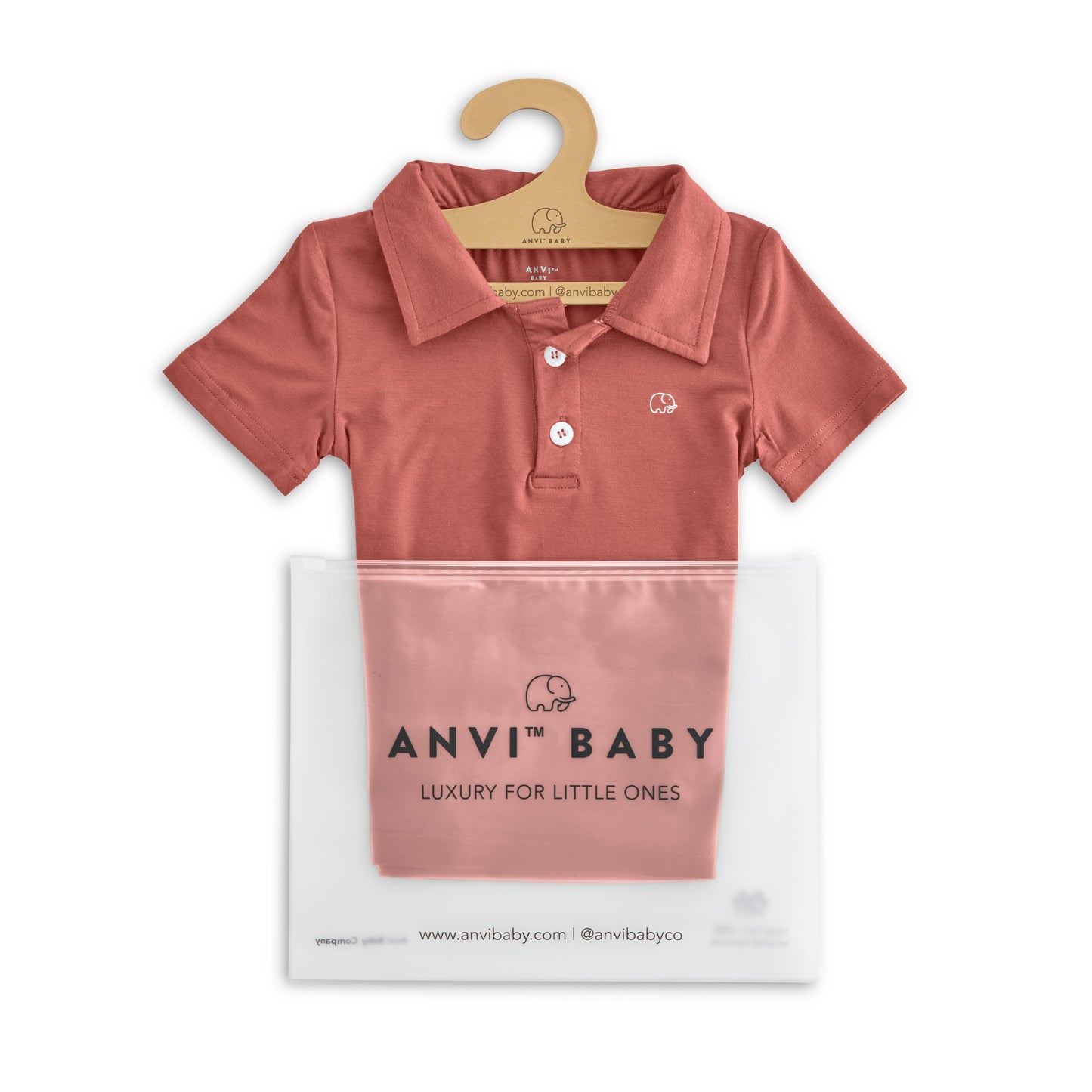 Bamboo Spandex Polo Shirt Maroon