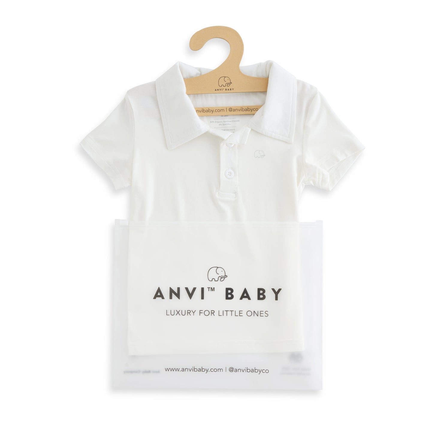 Bamboo Spandex Polo Shirt White