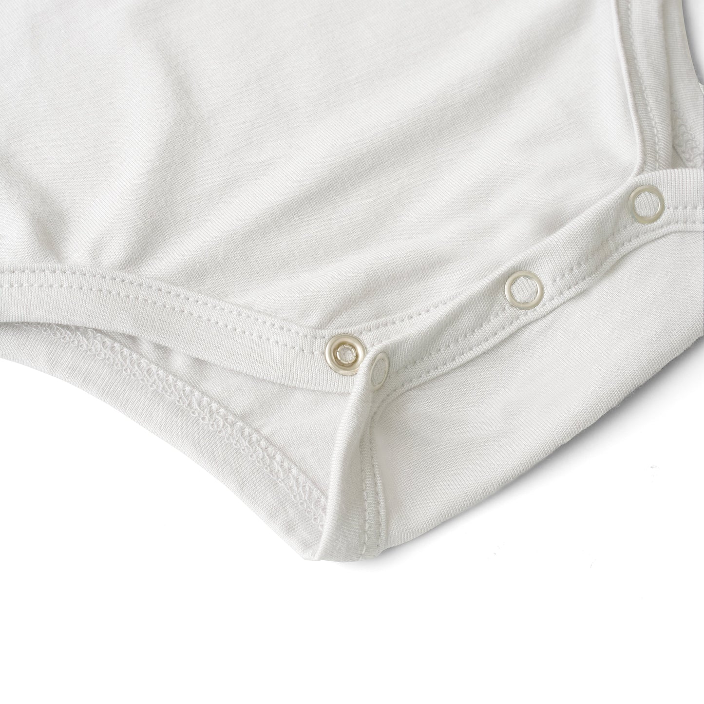 Set of 3 Organic Bamboo Spandex Bodysuits- Gift set - White
