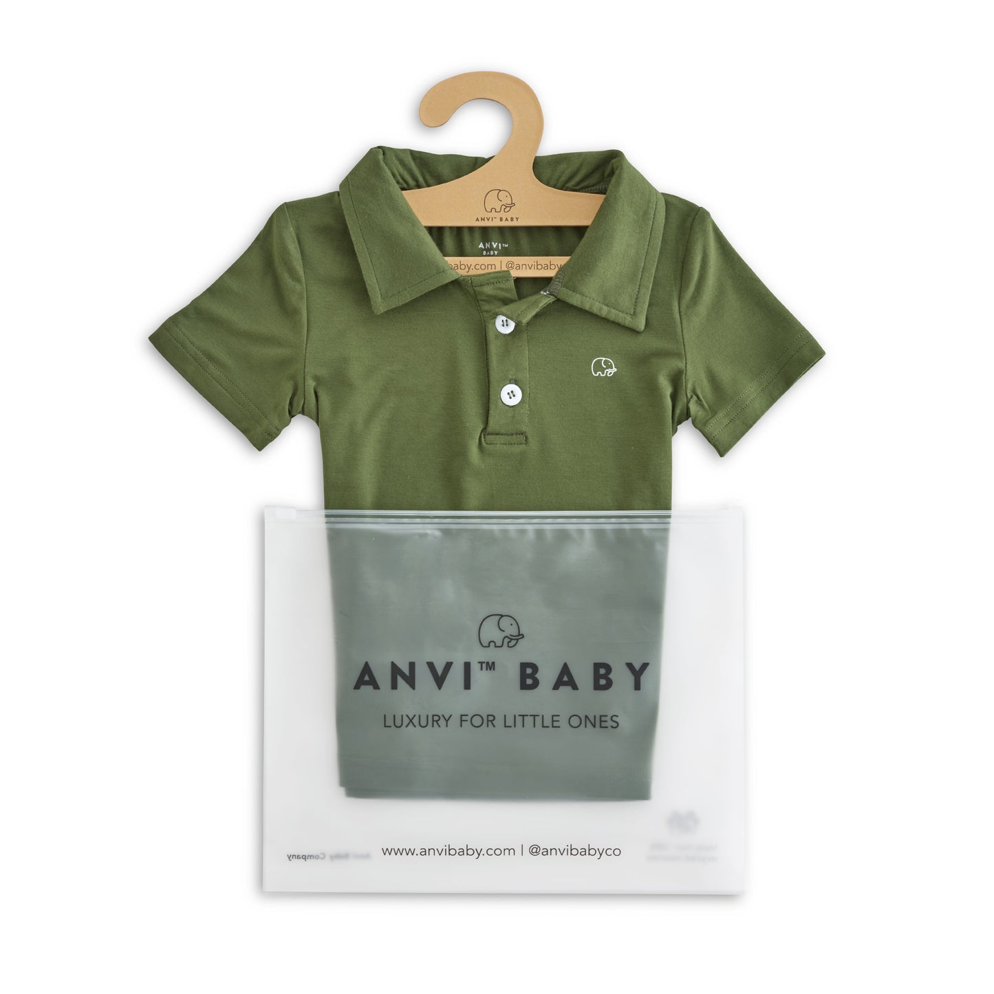 Bamboo Spandex Polo Shirt Dark Green