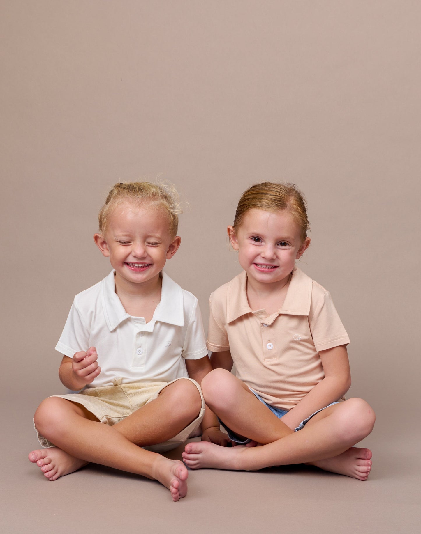 Bamboo Spandex Polo Shirt Coral Peach