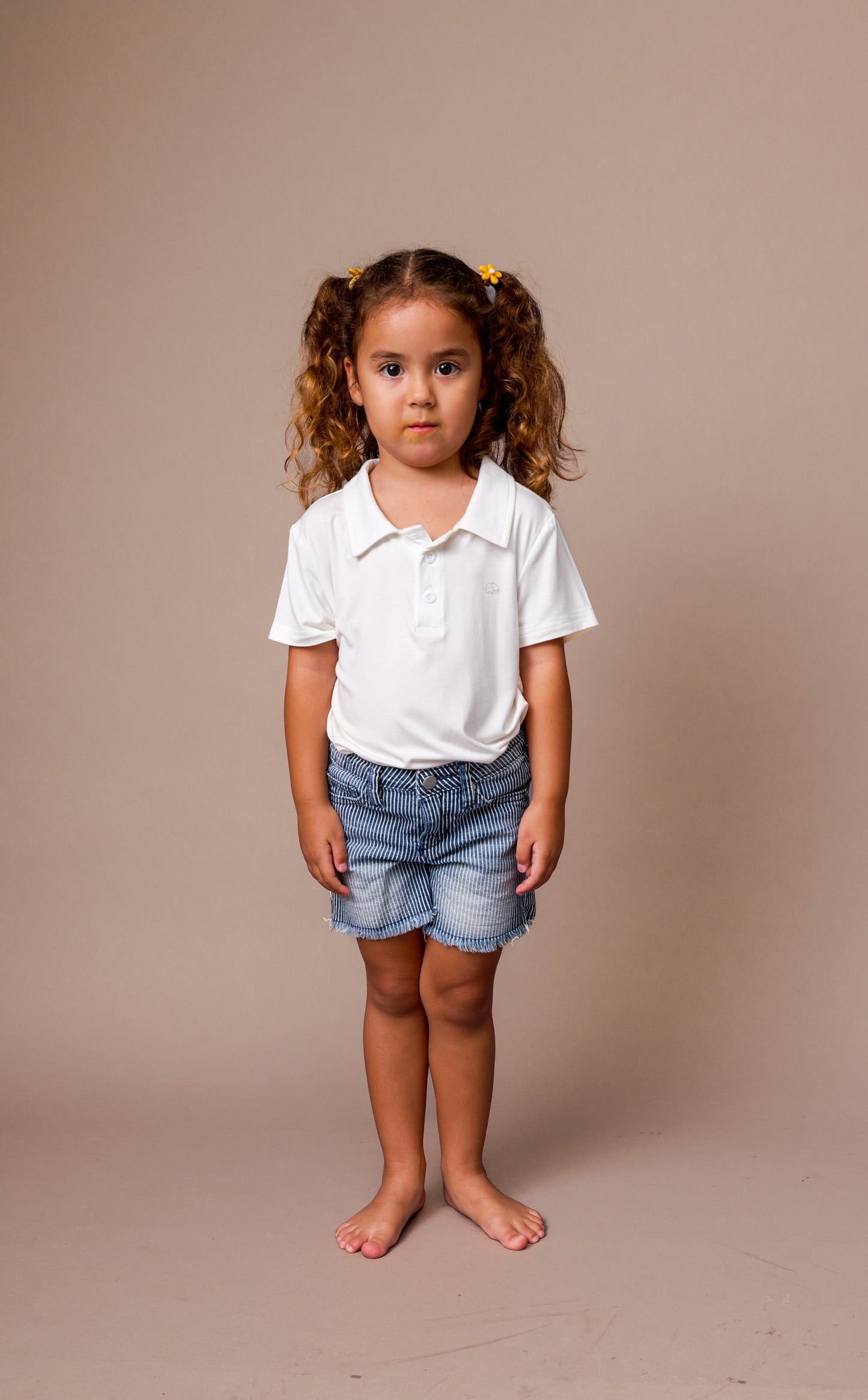 Bamboo Spandex Polo Shirt White