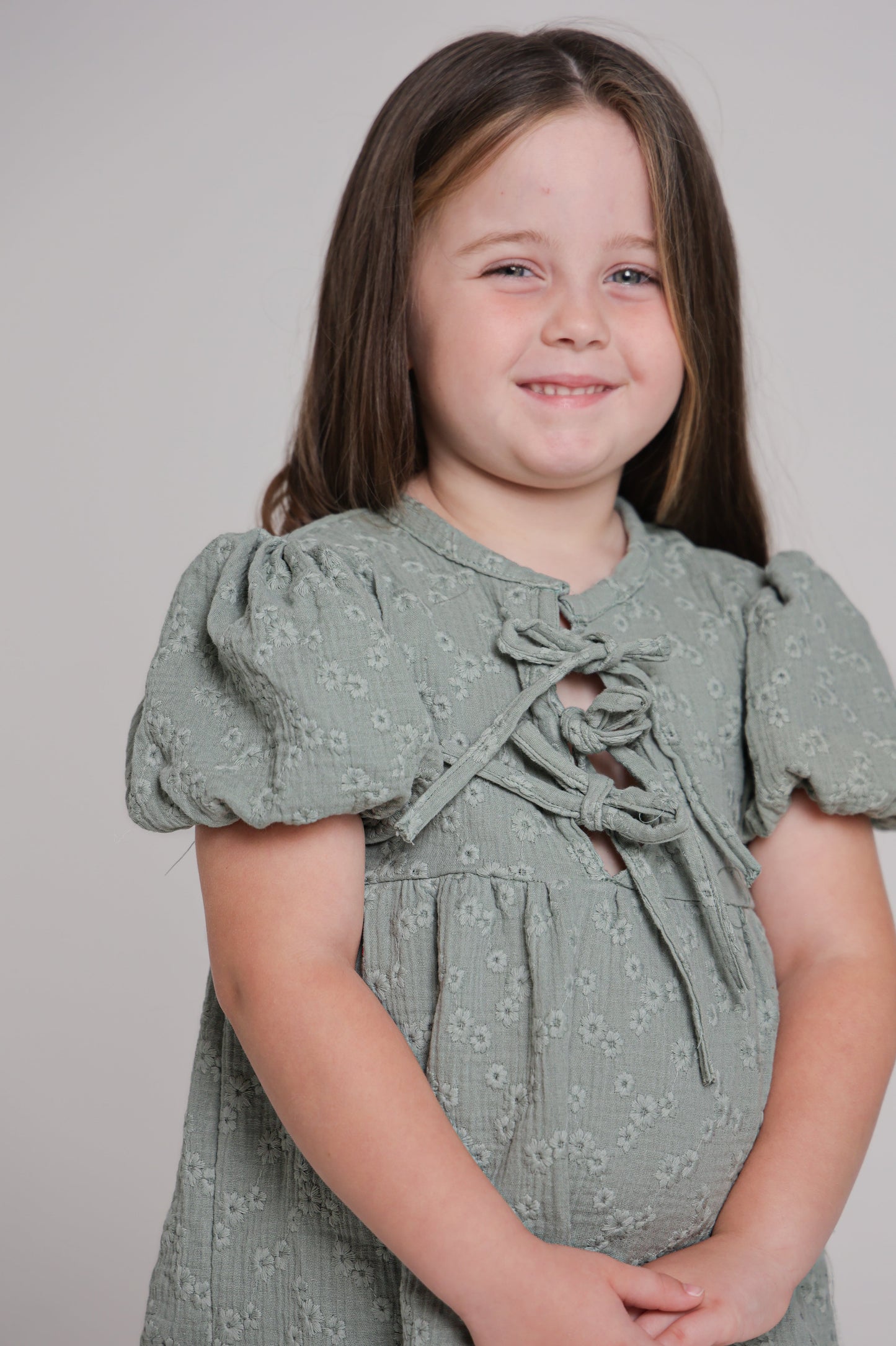 Chleo Embroidery Muslin Dress