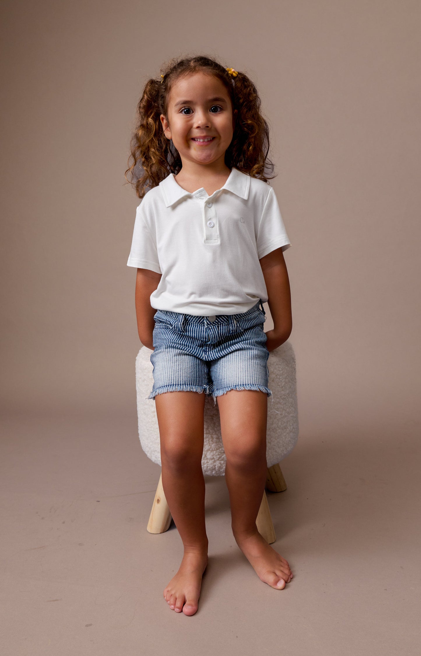 Bamboo Spandex Polo Shirt White