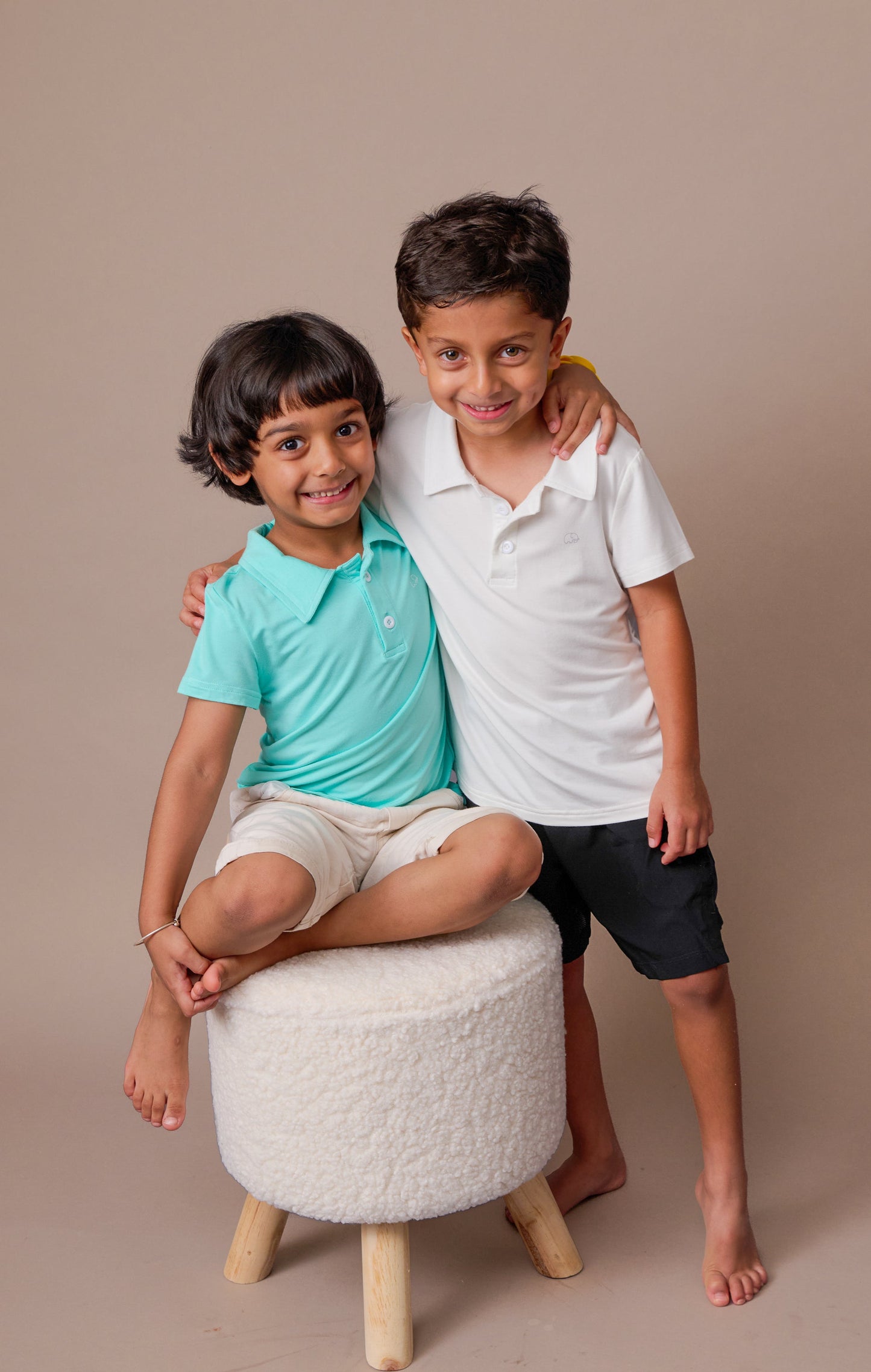 Bamboo Spandex Polo Shirt Aqua Blue