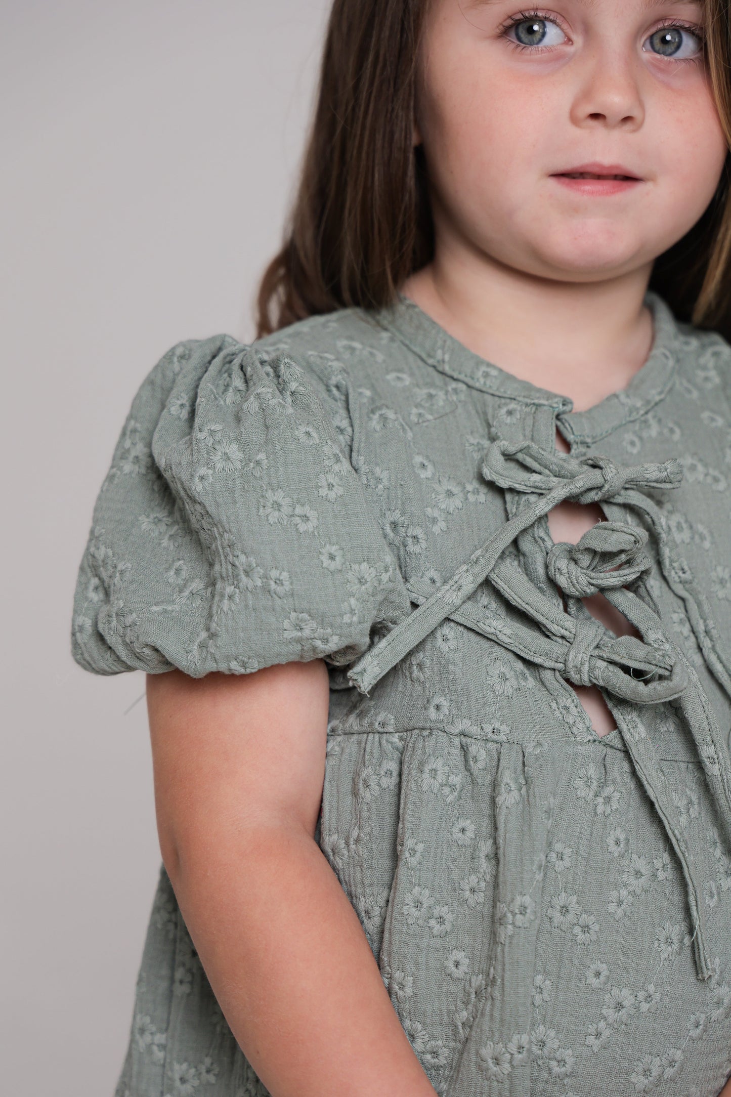 Chleo Embroidery Muslin Dress
