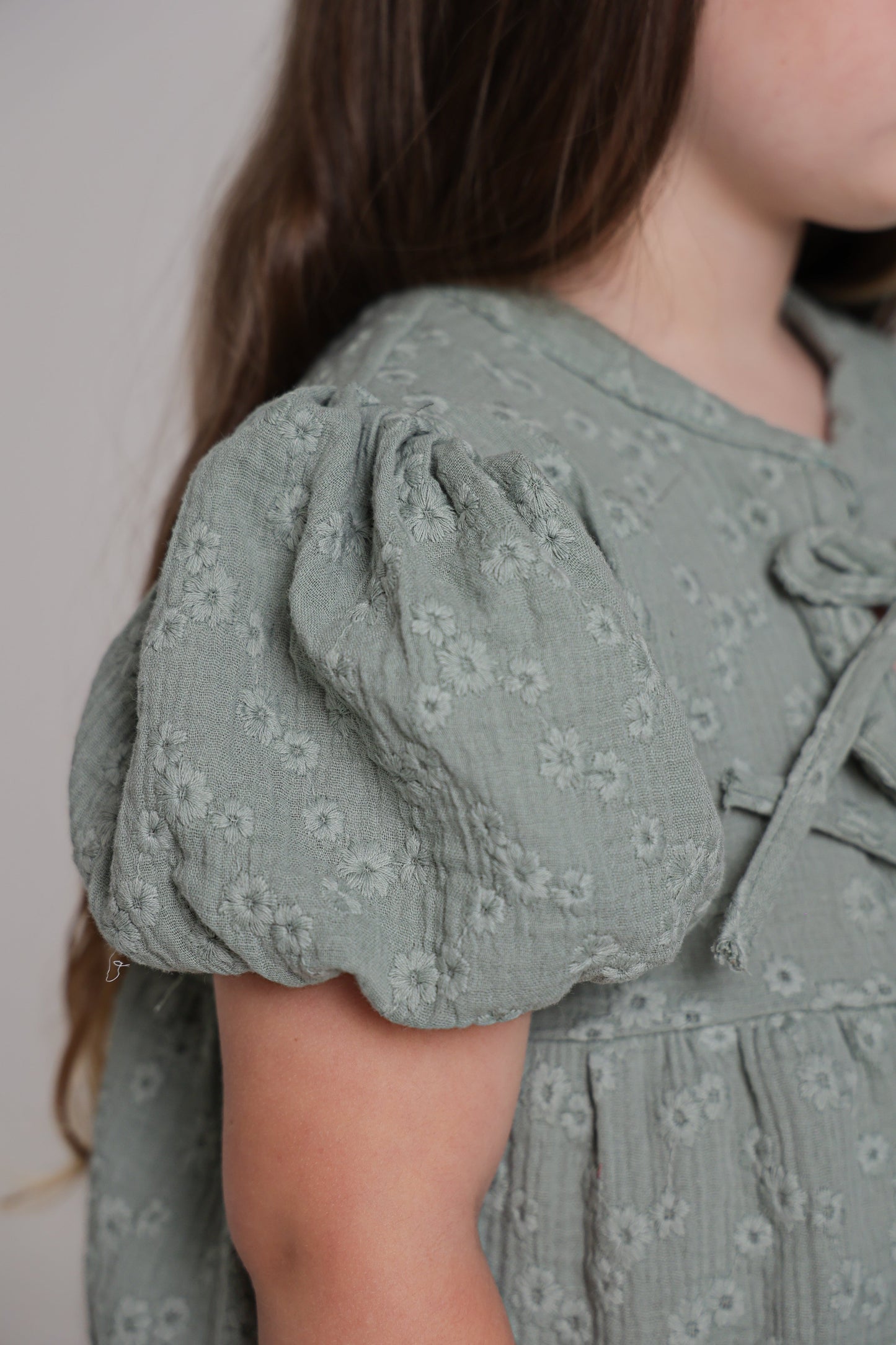 Chleo Embroidery Muslin Dress