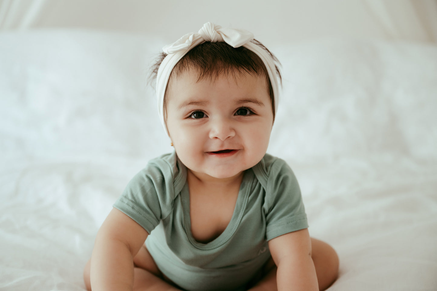 Organic Bamboo Spandex Bodysuit - Sage Green