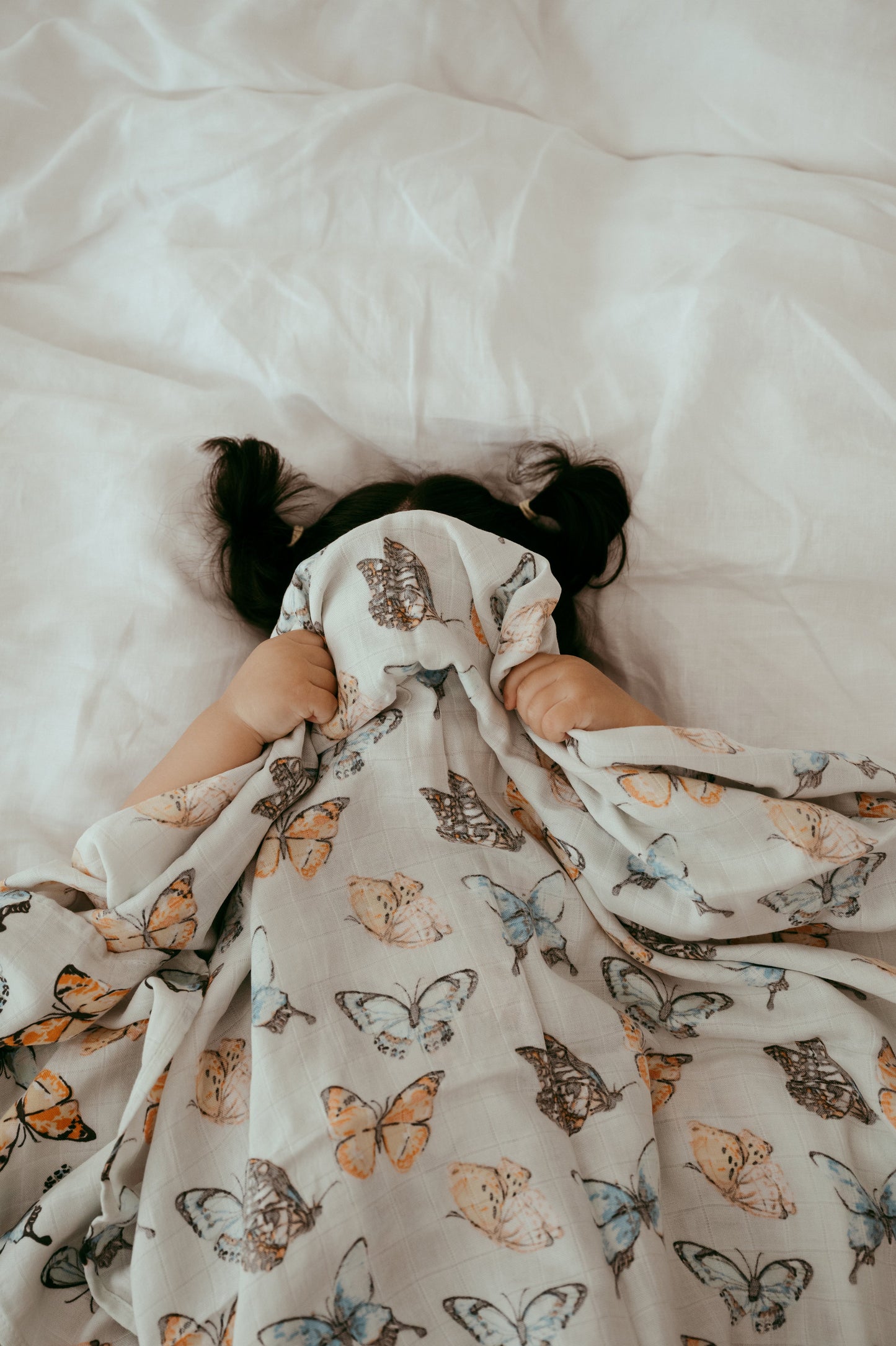 Set of 3 Organic Bamboo Swaddles in Butterfly Dreams