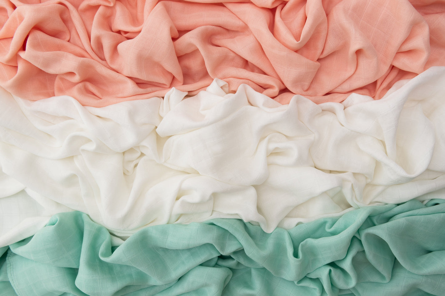 Set of 3 Organic Bamboo Swaddle Pastel Perfection