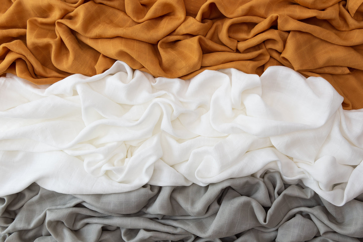 Set of 3 Organic Bamboo Swaddle Daybreak