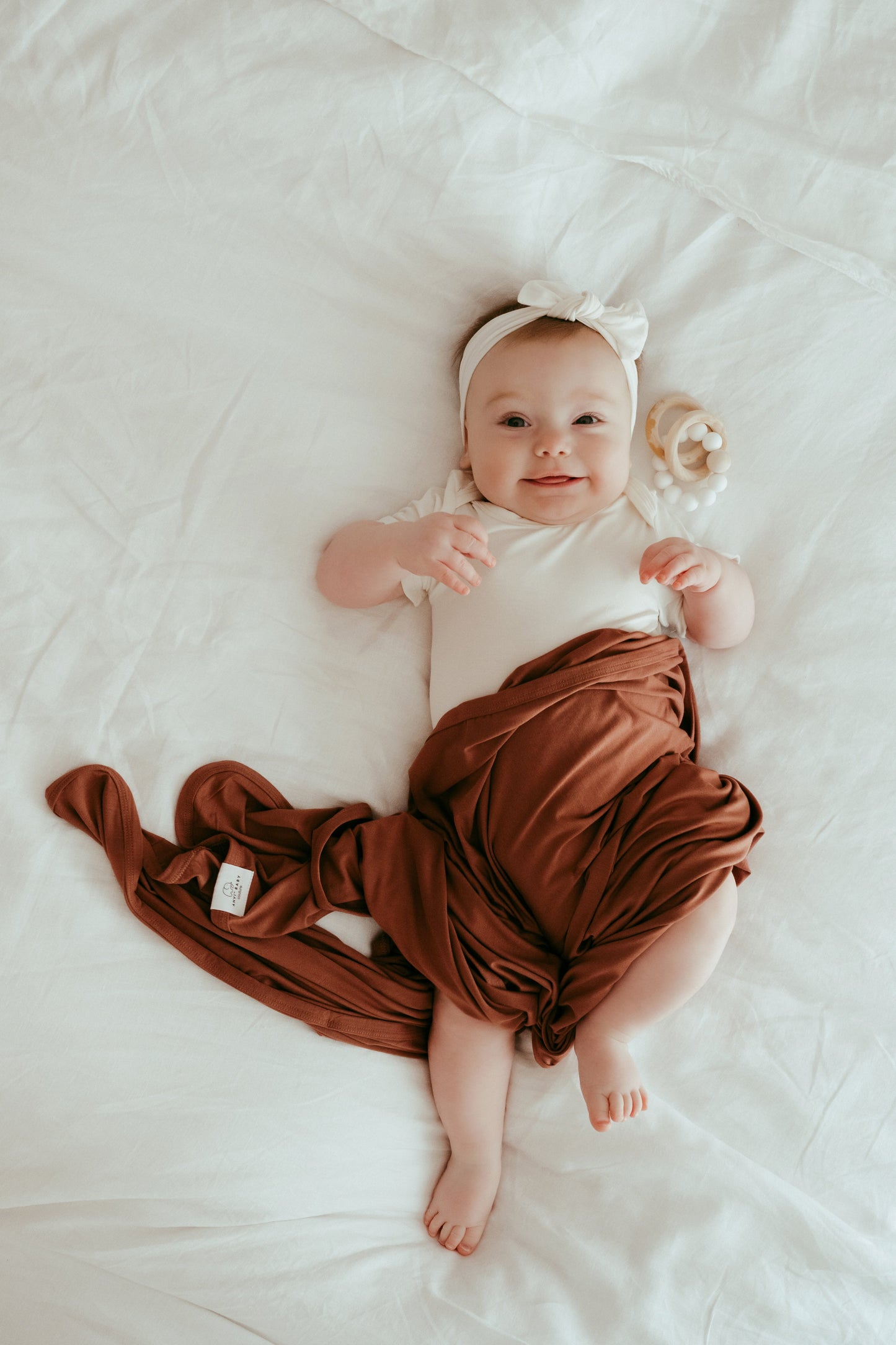 Set of 3 Organic Bamboo Spandex Bodysuits- Gift set - White
