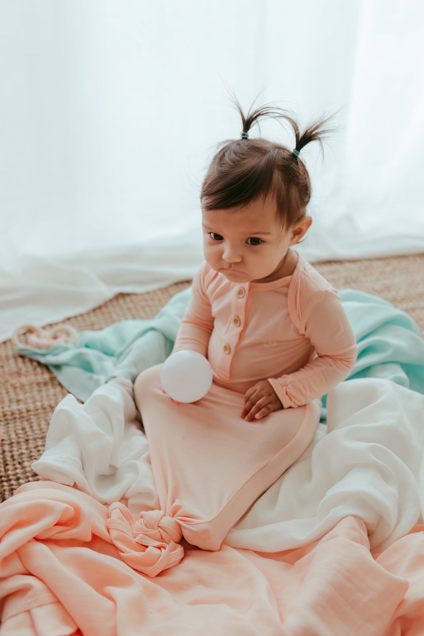 Set of 3 Organic Bamboo Swaddle Pastel Perfection