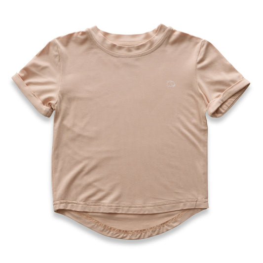 Bamboo Spandex T-Shirt Coral Peach