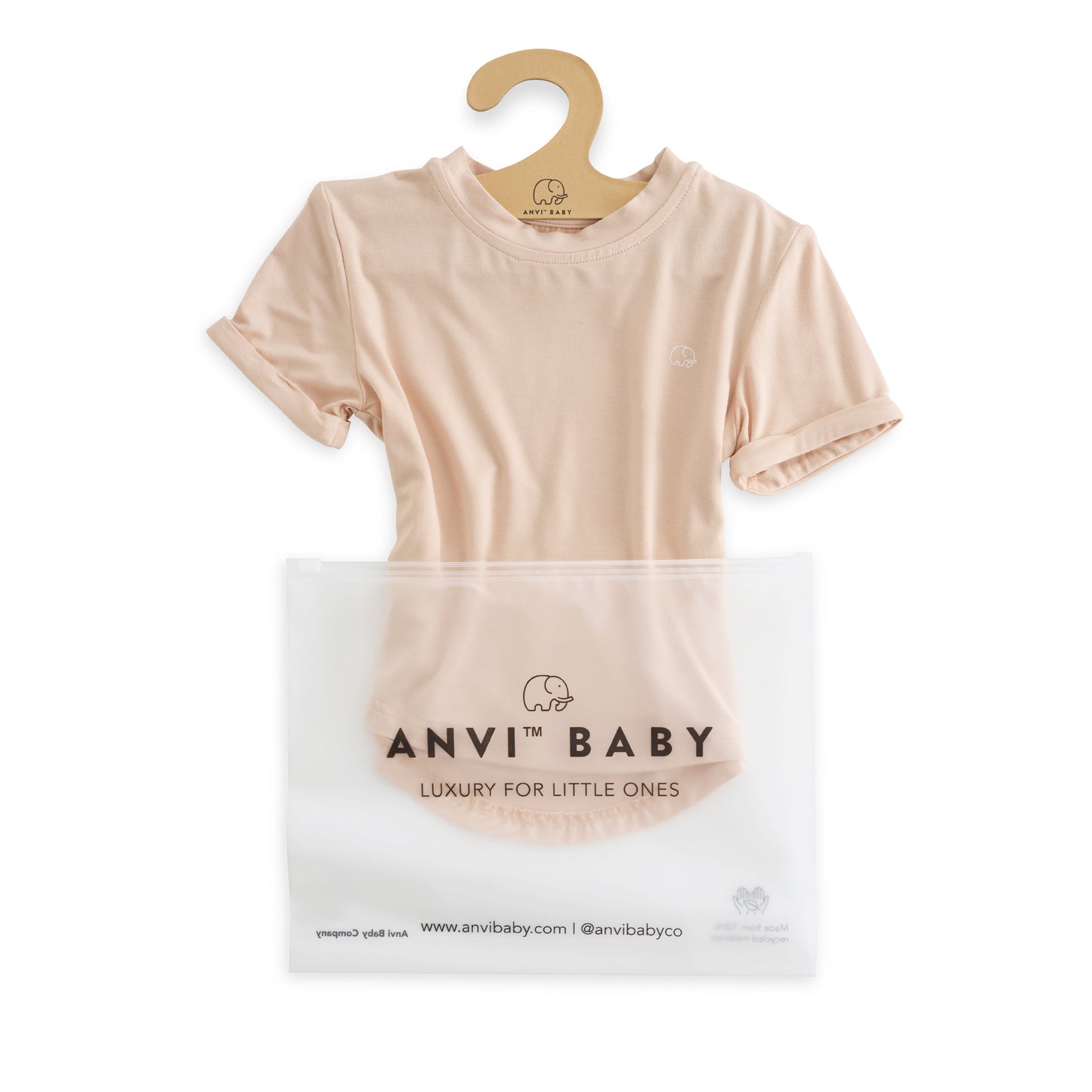 Bamboo Spandex T-Shirt Coral Peach