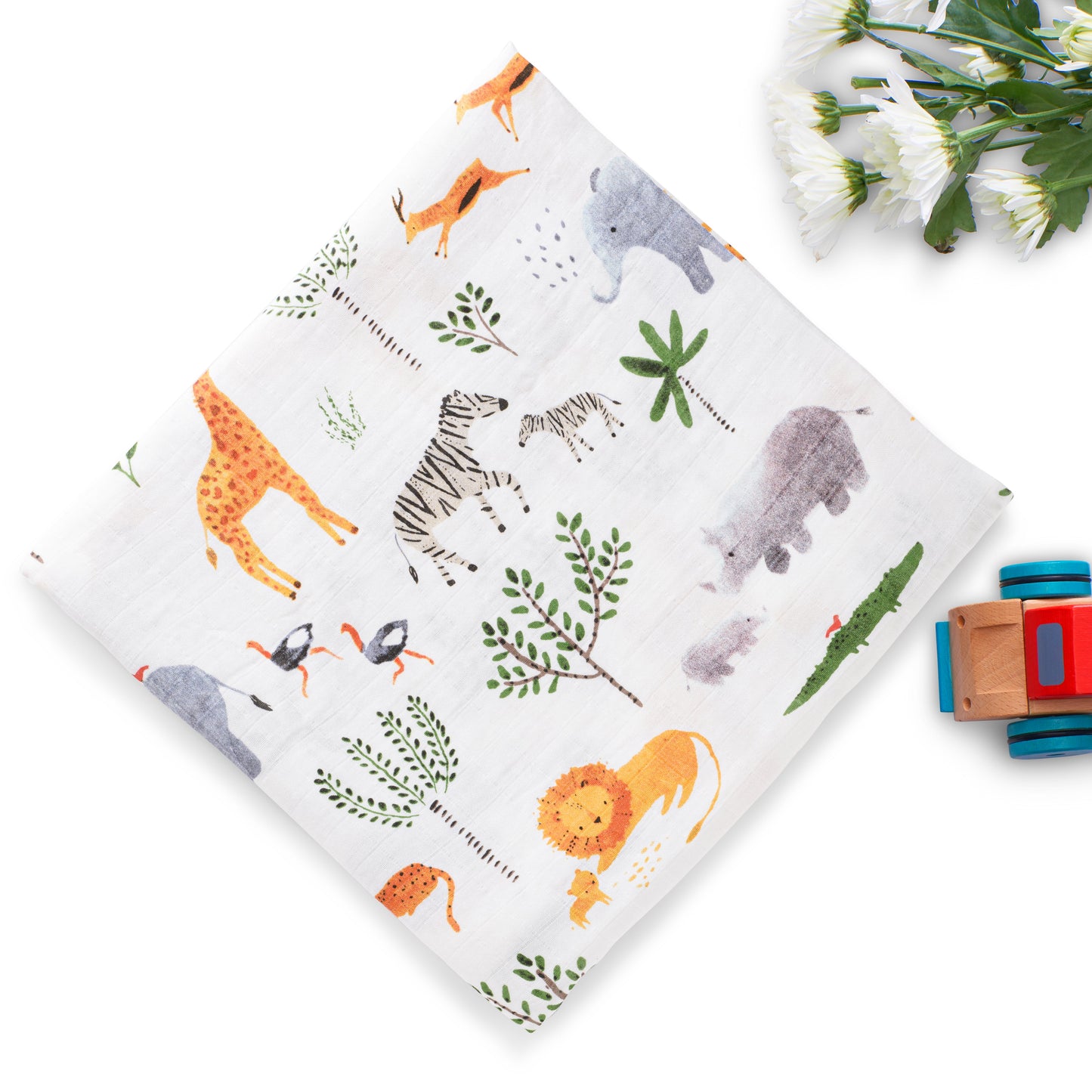 Bamboo Muslin Swaddle The Mighty Jungle