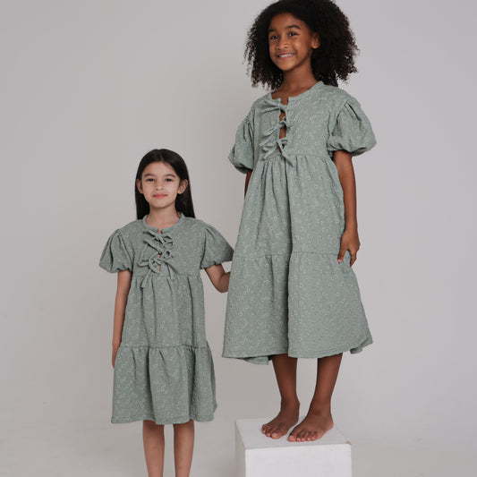 Chleo Embroidery Muslin Dress