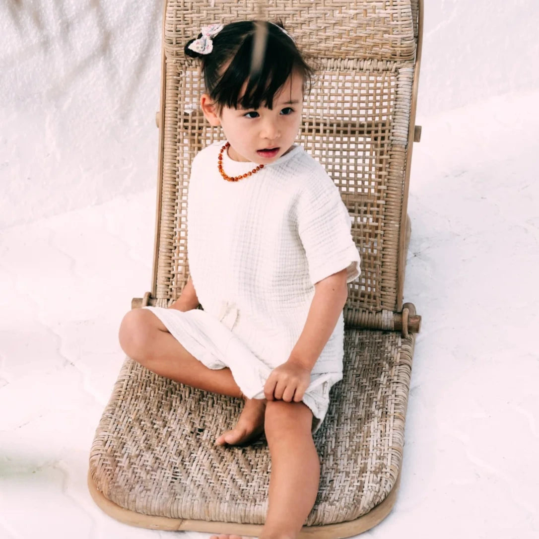 Coconut Muslin Top and Short Set