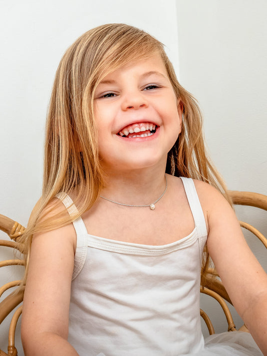 Bloom Children's White Pearl Necklace
