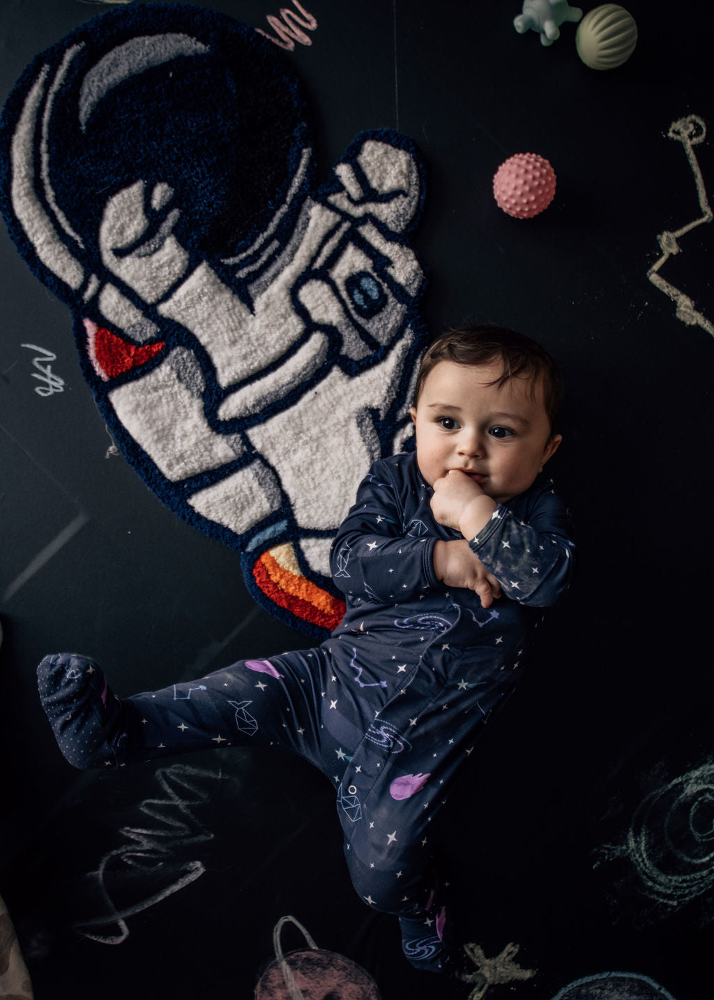 Space Blast Magnetic Clasp Onesie