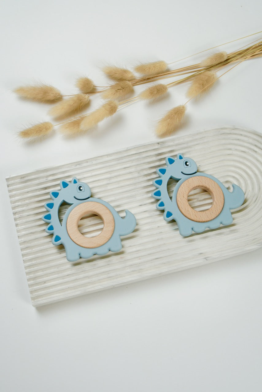 Personalised Teething Essentials Gift Set - Blue & White