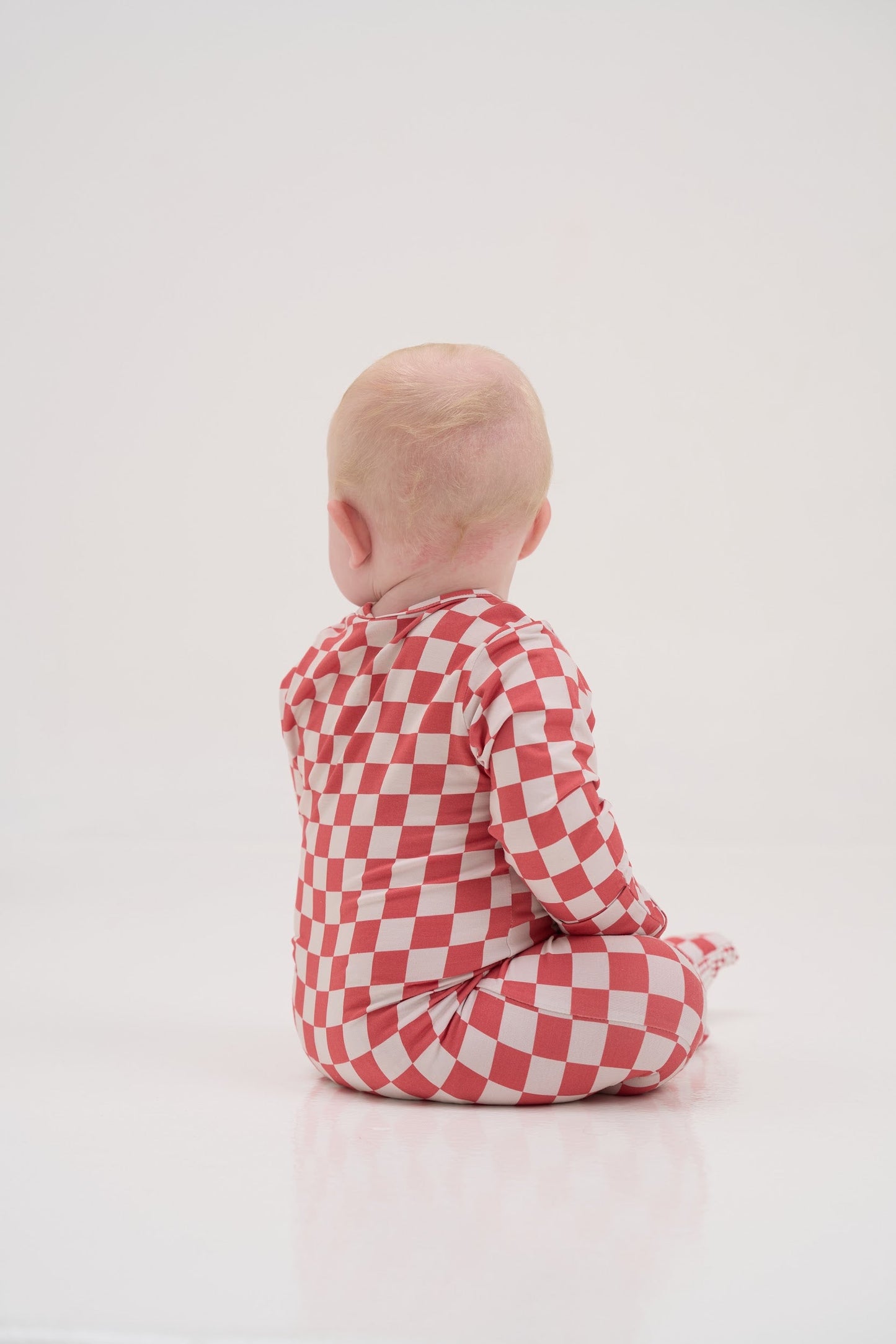 Red Checkers Magnetic Sleepsuit