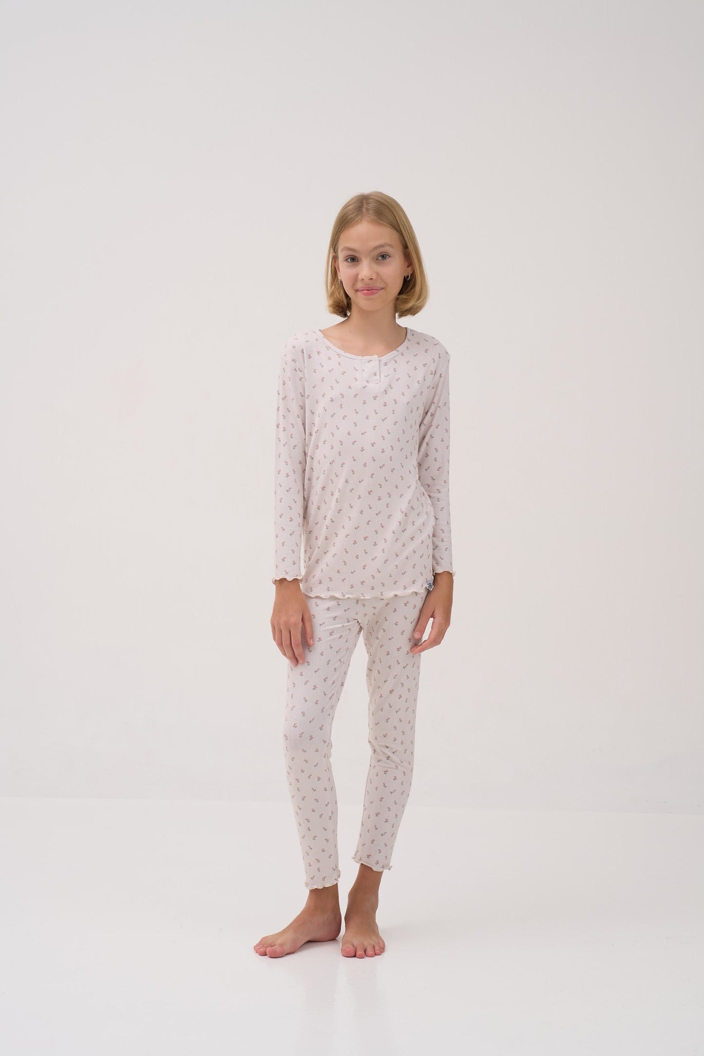 Garden Spray Pointelle Kids Pyjama Set