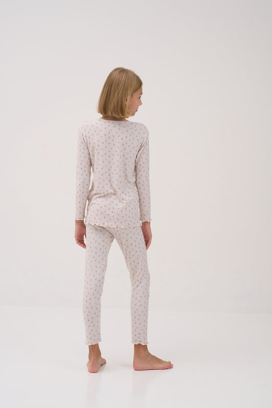 Garden Spray Pointelle Kids Pyjama Set