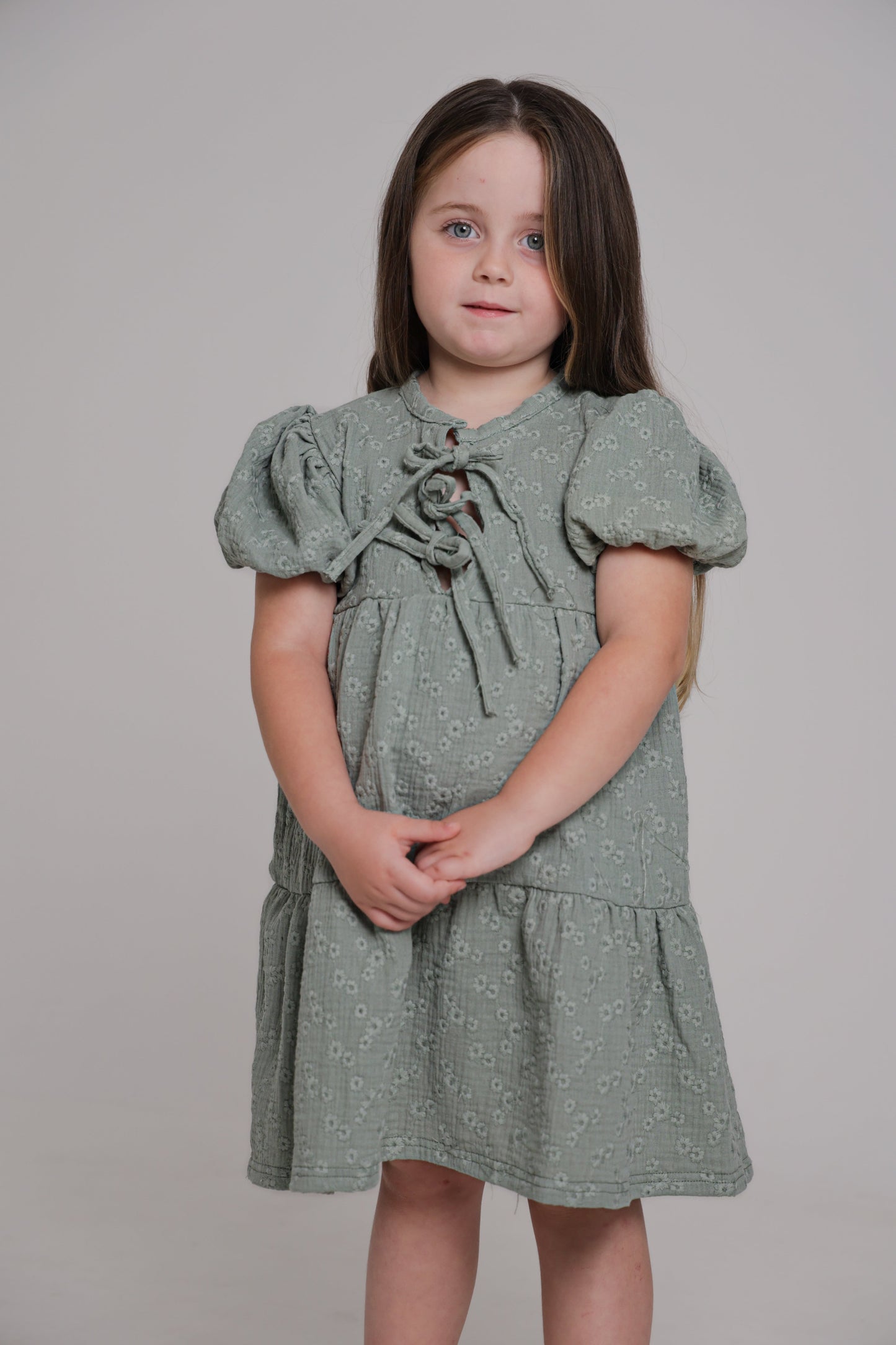 Chleo Embroidery Muslin Dress