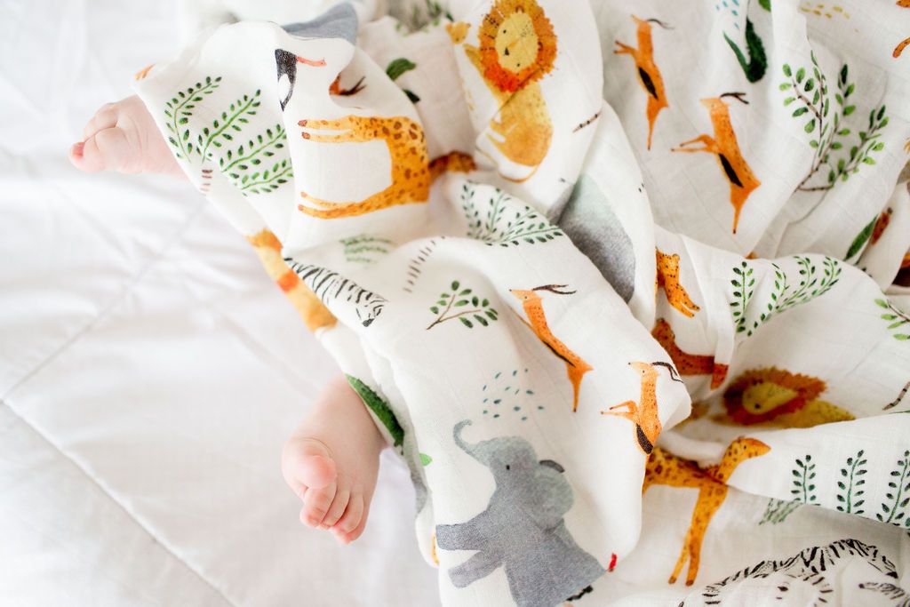 Bamboo Muslin Swaddle The Mighty Jungle