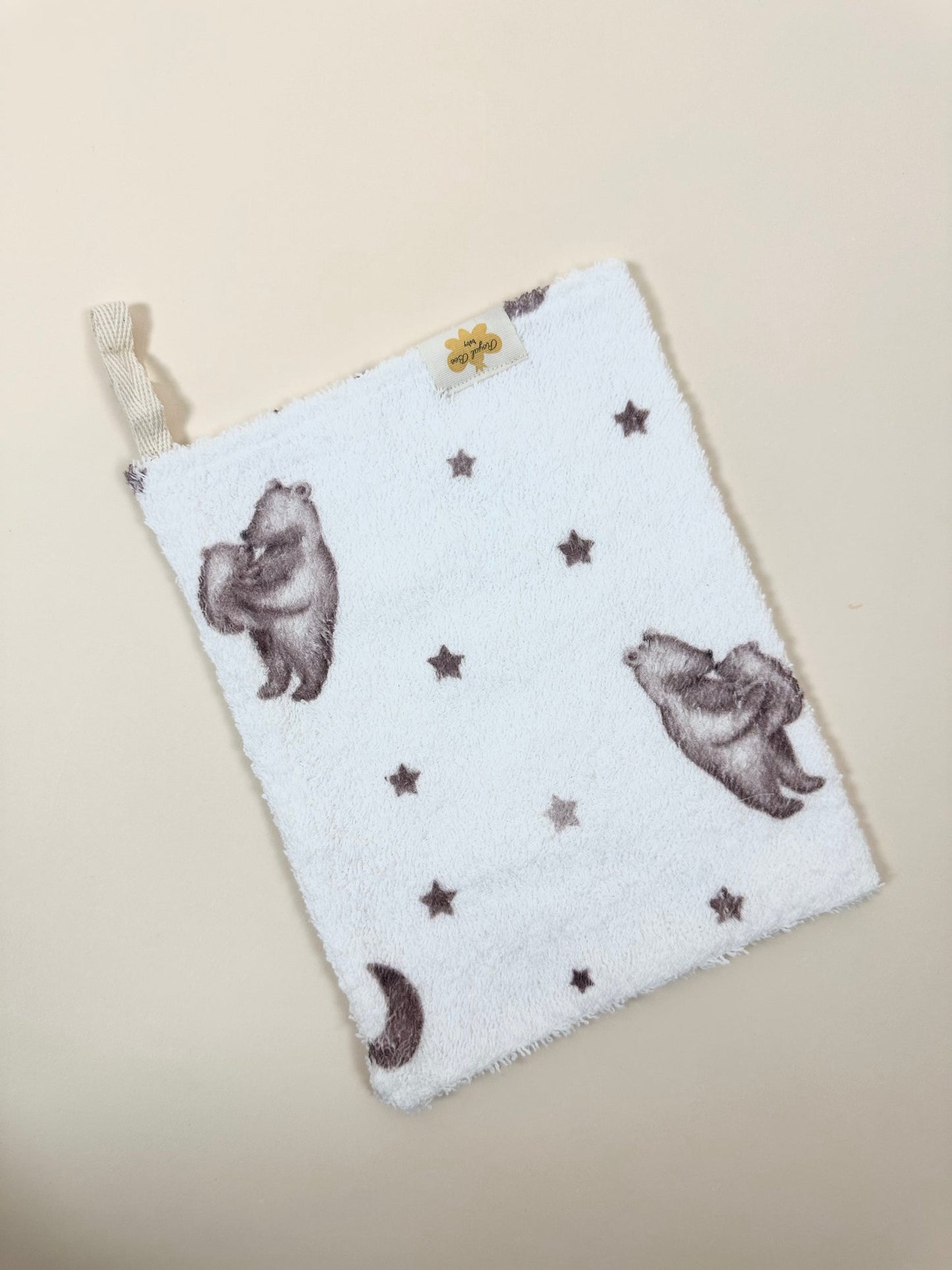 Mama Bear Newborn Bath Towel and Wash Cloth