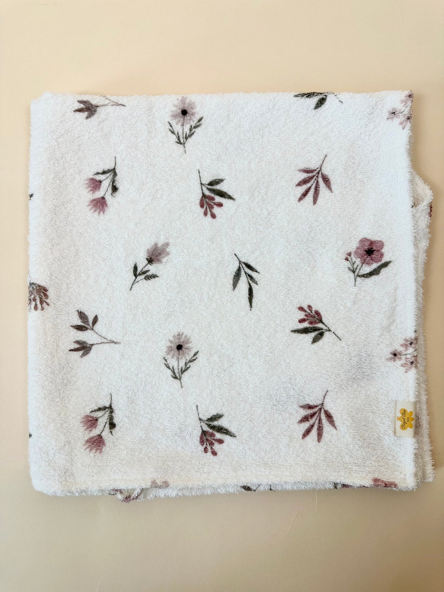 Fleur Newborn Bath Towel and Wash Cloth