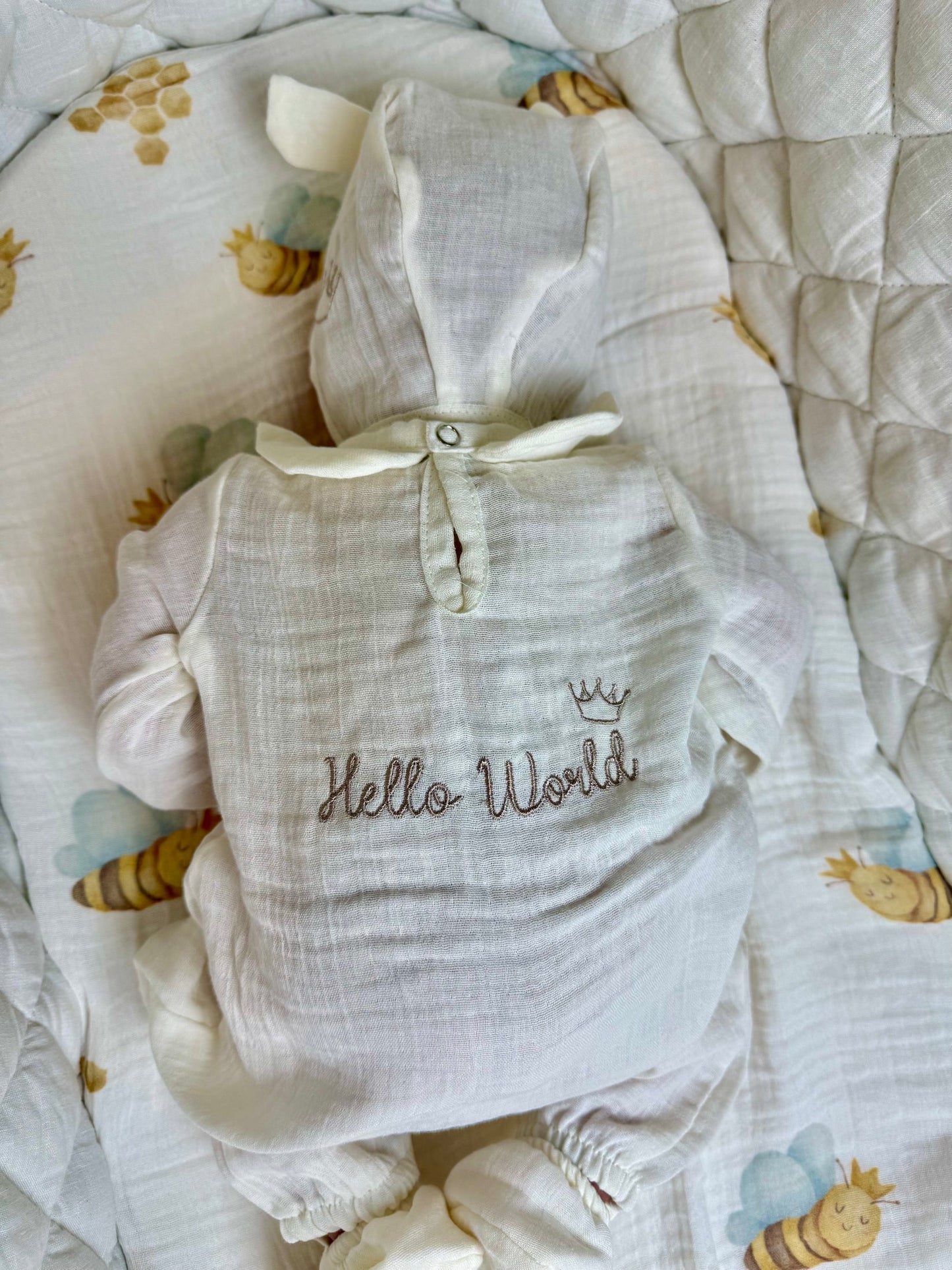 Hello World! Born in 2025 First Outfit Set