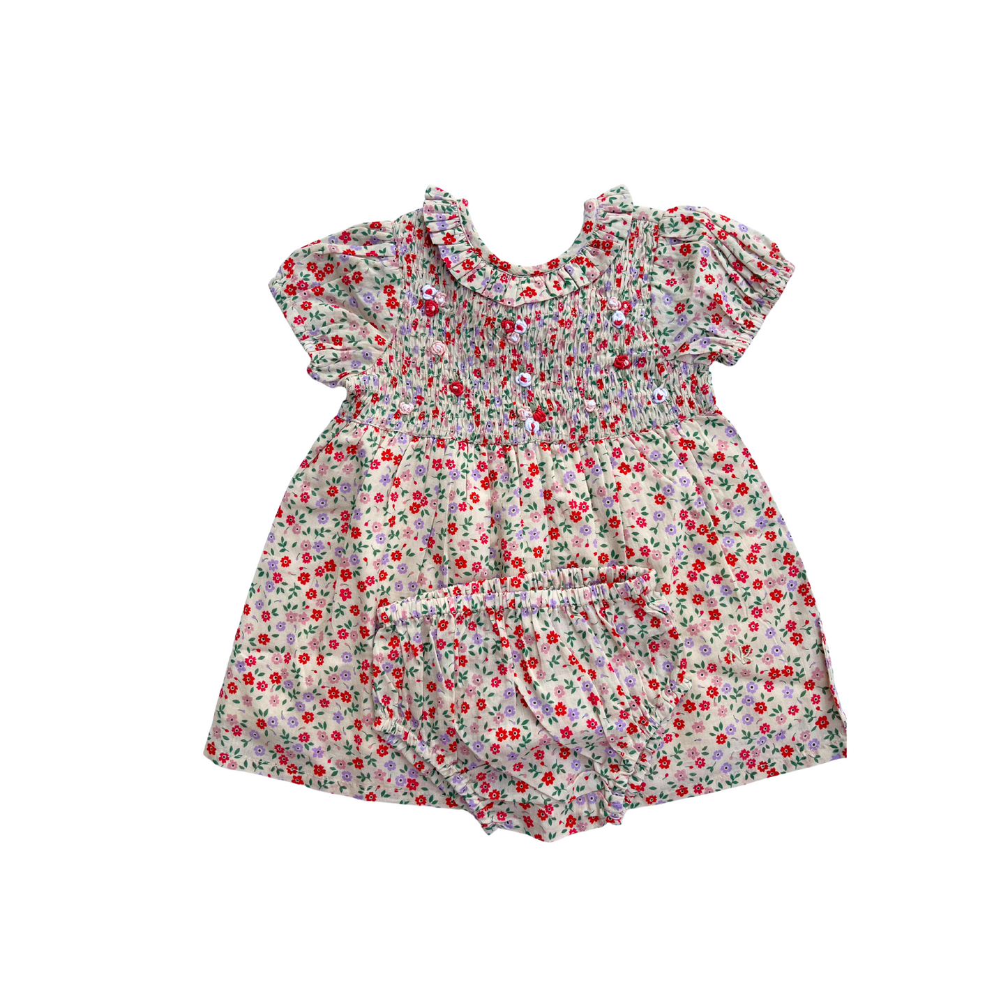 Lilah Embroidered Floral Dress