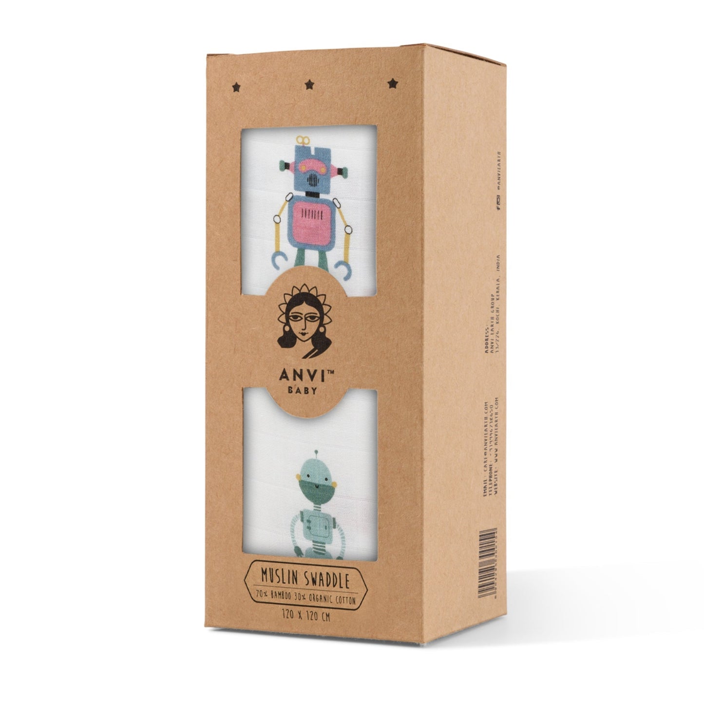 Bamboo Muslin Swaddle Robo Land