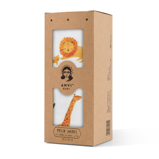 Bamboo Muslin Swaddle The Mighty Jungle