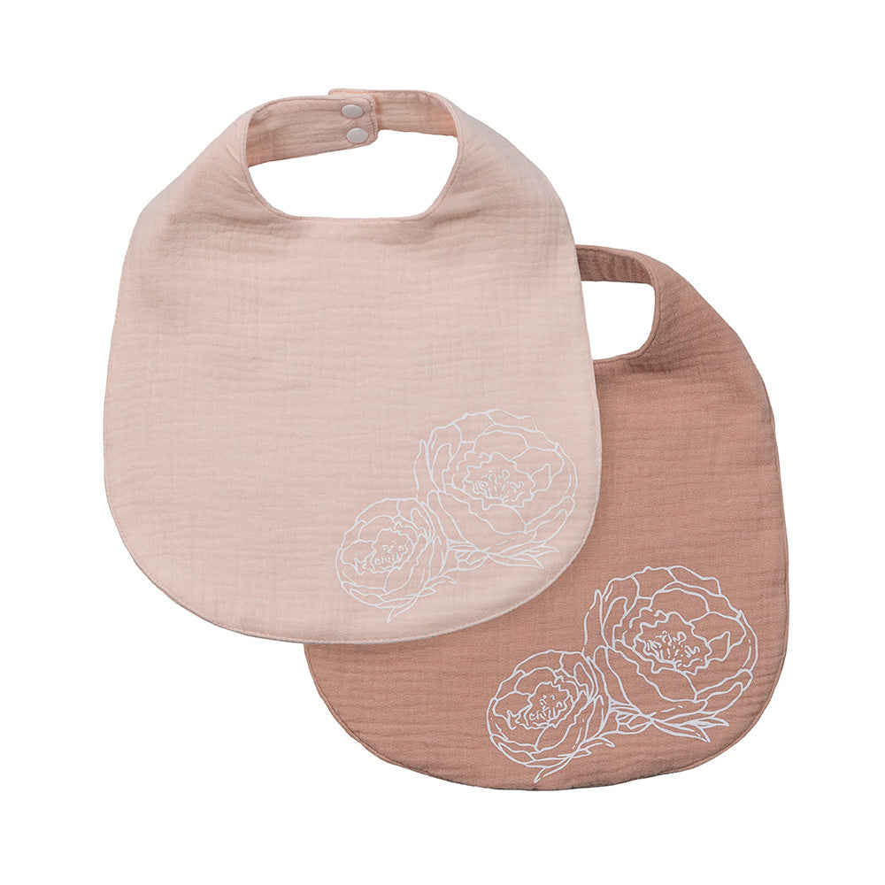 2 x Bloom Waterproof Baby Bib Gift Set