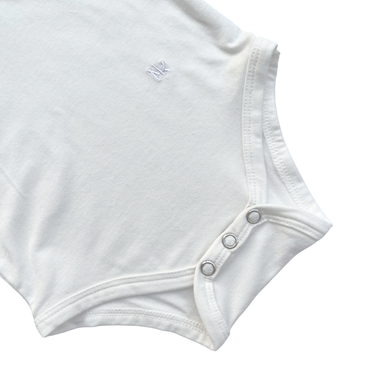 2 x Rue Collared Bodysuit White